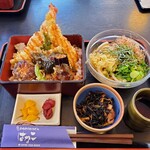 はなこ - 丼セット(天ぷら重、とりあい(冷のみ))