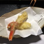 こう屋旅館 - かにの天ぷら