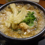 新たうどん - 期間限定　石焼野菜あん掛けうどん　ごぼ天追加、野菜増量