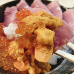 鮨國 - ウニ•イクラ•マグロ丼
