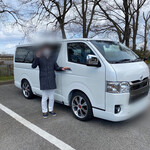 朝日屋 - ハイエースとパシャリ(^^)⤴️⤴️