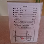 京町クロケットファミリー - 卓上メニュー イートイン・地図