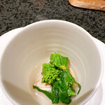 イチリン ハナレ - 菜の花と蛤の煮浸し