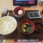 すき家 - たまかけ朝食(税込)280円 (2022.04.17)