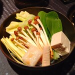 瀬里奈 - しゃぶしゃぶのお野菜です。