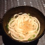 瀬里奈 - 〆のうどんです。