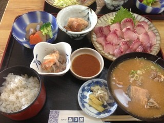 川魚料理　森口屋 - 鯉洗い膳  ¥1800