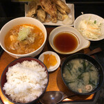 JAPANESE RESTAURANT 食楽 たざわこ - 豆腐チゲ＋野菜天ぷら