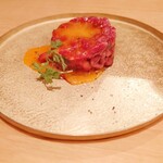 肉 もつ 土穂 本店 - ユッケ