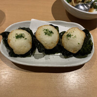 晩鶏 - 山芋の磯辺揚げ