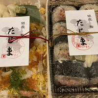 銀座 鮨 たじま - ばらちらし、太巻き@各1,500円 銀座 鮨 たじま - ばらちらし、太巻き@各1,500円