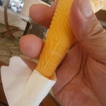 スリーブなし！（紙ナプキンを代用）底部近くにCAKEの刻印