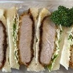 Chima - おススメ！ボリューム満点味噌ロースかつサンド 500円