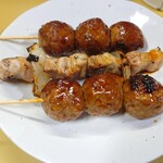 焼き鳥きむら - 肉だんご、豚バラ（タレ）