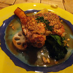 ア ラ シャラモン - 京都の地鶏のロースト　ローズマリーとガーリック風味