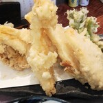金澤さぬき - 竹の子と大海老、山菜、野菜の天ぷら