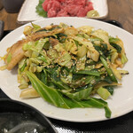 わ楽 - ハーフ②  ニラ豚炒め　新加入その②