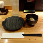 とりびより - お通し & レモンサワー