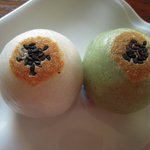 廣榮堂 - 焼餅　しろ・よもぎ