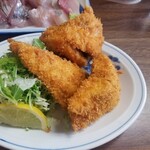 さすけ食堂 - 鯵フライアップ