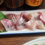 さすけ食堂 - 刺身アップ