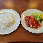 鳥屋食堂 - ポークテリーライス　800円