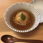Soba Ichinose - 国産筍と海老の湯葉饅頭