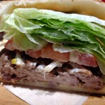 自家焙煎珈琲みじんこ - ハンバーグサンド