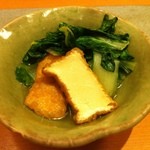 お酒・お惣菜・和食 竜田屋 - H.25.02.11. しろ菜と厚揚げ