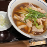 蕎麦 吉祥 翁 - 温かい肉そば¥1100