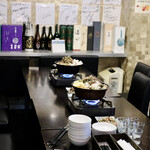 ルッカ - 鍋がセッティングされてます