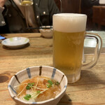 串坊主 - サッポロ生ビール 中ジョッキ 440円
            お通し 大根おろし おかわり自由 220円
            2022年4月18日