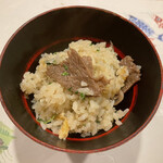 旬菜 おぐら家 - 仙台牛と山椒葉の炊き込みご飯