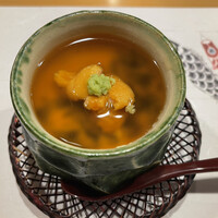 旬菜 おぐら家 - 雲丹のせ冷製あんかけ茶碗蒸し