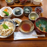 Obanzai Kafe Hiraki Konbu Ten - 肉の昆布蒸し御膳