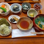 Obanzai Kafe Hiraki Konbu Ten - 魚の昆布蒸し御膳