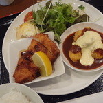 あらえびす - 2月12日　ロースカツ＆海老フライ