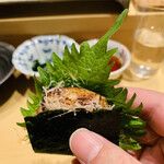 鮨 由う - ・北海道産帆立の磯部巻き