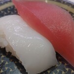 はま寿司 - 定番二種盛り(まぐろ・真いか)