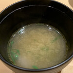 鮨 由う - ・味噌汁