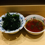 鮨 由う - ・三陸産 わかめ ポン酢で