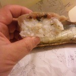 割烹　和郷 - 鯖棒寿司断面