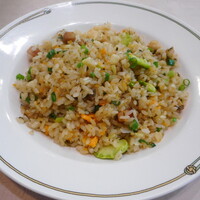 潮夢来 - 空豆と高菜チャーハン