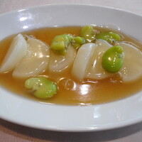 潮夢来 - カブと空豆の蒸し物　