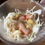 F - 野菜サラダ。