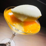 Gastronomia Heritage Yokohama - 枇杷の白ワインゼリーよせ　カモミールのソルベット添え