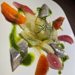 Gastronomia Heritage Yokohama - イワシのマリネ　ブラッドオレンジとウイキョウのサラダ