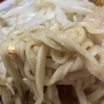 ラーメン二郎  京都店 - モチモチ麺