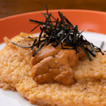 鉄板焼とワイン F.L.a.T - ウニのせTKG