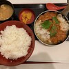 Katsu e mon - おろしみぞれ煮かつめしダブルとんかつ＋味噌汁（1177円）